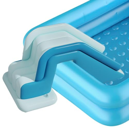Blow Up Slide Non-Slip Folding Ramp Quick-Setup Inflata Floating Relaxation | Swimming Pool Slides for Youth Backyard Beach Pond Water Park Summer Parties Family Gatherings Kids' Birthday Camping