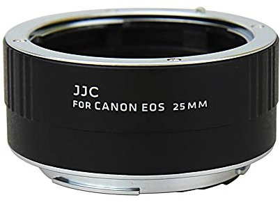JJC 25mm Métal Ensemble Tube d’Extension Automatique Macro pour Canon EOS Caméra
