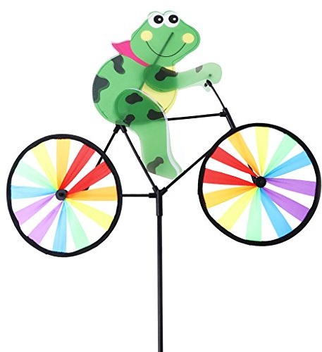 XTYaa Moulin à vent en forme d'animal 3D sur vélo