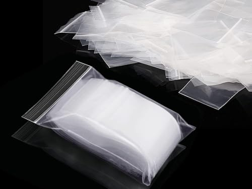 600 Pièces Sachet Plastique Transparent Pochette Zip 6 * 4 cm Petits Sachets Plastiques Refermables Sachet Zip pour Cuisine Bricolage Artisanat Bureau Bijoux Biscuits Bonbons