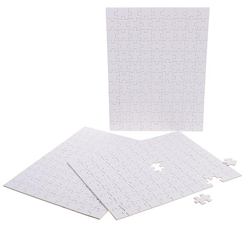 CIYODO 3blätter Leeres Puzzle Holz DIY Puzzle Transfer Bastelpuzzle Leere Puzzleteile Zum Beschreiben Wärmeübertragungs-puzzlespielzeug Pädagogisches Spielzeug Kinderbastelprojekte