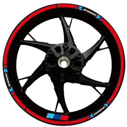 Rueda Pegatinas reflectantes Para B&MW F900R F800R F900XR S1000RR S1000R Para S1000XR R1250RT R1200RT Adhesivo Rueda Motocicleta Cinta Adhesiva Llanta Buje Pegatina Rueda Moto