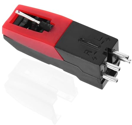 SUPVOX Puntina di Ricambio per Giradischi, Ago in Vinile Stilo in Ceramica Piezoelettrica, Accessorio per Fonografo Compatibile, Riproduzione Audio Precisa e Duratura per Dj