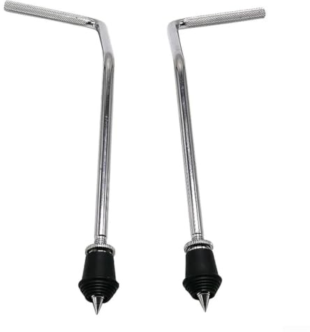 Patas de metal para bombo estable, soporte de repuesto para caja de platillos y tambor, color negro