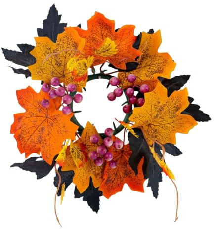 Dekorativa blommiga ringar Återanvändbar Dekorationskrans För Halloween Med