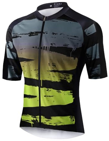 UGLY FROG Milchfaser Rennrad Radtrikot Kurzarm Herren Atmungsaktiv Fahrrad Trikot Full Reißverschluss Schnell Trocken Radsport MTB kurzarmtrikot Sports Jersey Triathlon Clothing