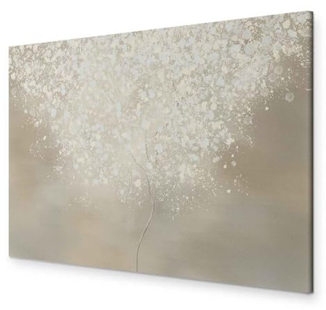 murando - Akustikbild Abstrakt Bilder Akustikschaum Hochleistungsschallabsorber Schallschutz Leinwand 1 tlg Wandbild Raumakustik Schalldämmung Baum Botanik Zweig Farbflecken