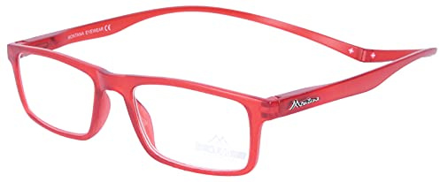 MONTANA Fertig-Lesebrille/-hilfe aus Kunststoff mit Magnetbügelenden in verschiedenen Farben