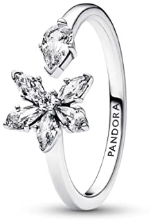 PANDORA Timeless Cluster-Ring Herbarium, offen, Sterlingsilber, mit klarem Cubic Zirkonia