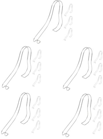 Zerodeko 5sets Shoe Display Metal Sandal Shoes Display Stand Support Rack Practical for Travel Storage 4pcs*5