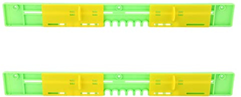 Ausla Abeille Coulissante Garde Ruche Entrée Réducteur Anti évasion évents 2 Pièces Double Porte Coulissante en Plastique Miel Apiculture Porte pour Ruche Apicole (37,5 cm)