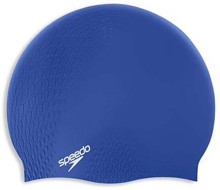 Speedo Unisex Erwachsene Bubble Active+ Badekappe | Strukturiertes Design Trainingshilfen, Hapuna Blue, Einheitsgröße