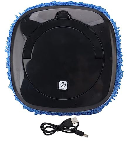 Cocoarm Robot Mopa automático, robot inteligente para fregar pisos, limpiador giratorio de alta velocidad, 50-60 dB (negro)