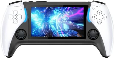 Jasaly 8G 2000+Giochi Project X Console per Videogiochi Tascabile Portatile Schermo IPS da 4,3 Pollici Supporto PS1 Gaming Doppio Altoparlante Stereo Durevole Facile Installazione