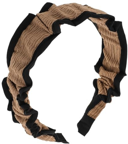 Bandeau Plissé 15,5x13x4,5cm en Plastique pour Femmes | Style Ruche, Usage Facile, pour Maquillage du Visage, Accessoire Mode Filles