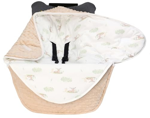 amo nenes Coperta per ovetto, invernale, in cotone, universale, per passeggino, seggiolino auto, calda, idea regalo per bambini, 0-12 m
