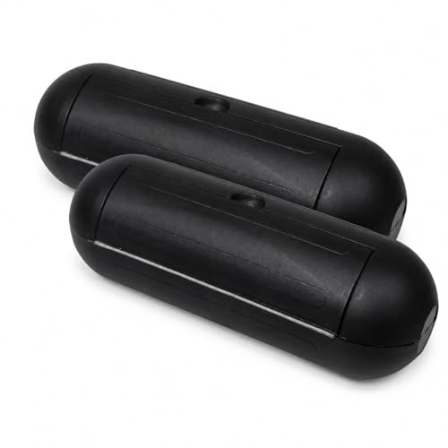 PerfectHD Safebox Schwarz - Sicherheitsbox für Kabelverbindungen - Kabelschutzbox - 2er-Set