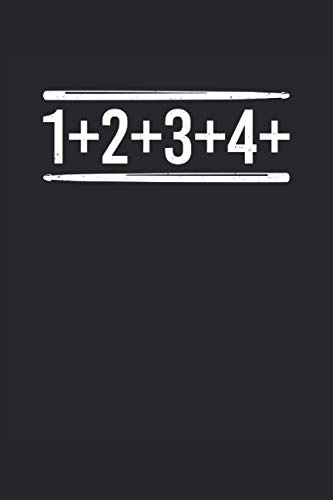 Schlagzeug 1+2+3+4+: Notenbuch für Schlagzeuger und Drummer, 120 Seiten, 6x9 Zoll Format, Notenheft, 9 Notensysteme, Geschenk für die Schlagzeugerin und Trommler