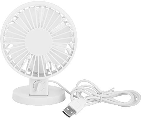 TYCIONG Ventilador de mesa USB, mini ventilador de mesa portátil, ventilador USB ultra silencioso, ajuste de 45°, ventilador de escritorio, ventilador personal para el hogar, oficina, viajes, camping