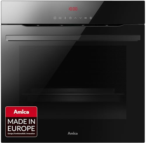 Amica Pyrolyse Backofen mit 2-fach Teleskopauszug 19 Automatik-Programmen SoftOpen Tür Heißluft mit Ringheizkörper OpenUp Türöffnung