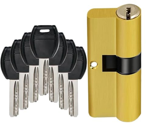 1 cilindro di serratura di ingresso ad alta sicurezza for uso interno ed esterno - compatibile con porte e sistemi di chiusura for porte scorrevoli(75=32.5+42.5)