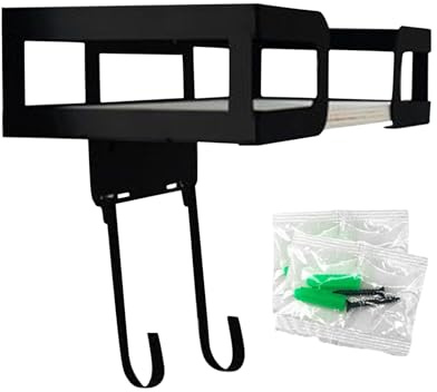 Qkbuza Supporto per ASSE da Stiro, con Gancio in Ferro, per Lavanderia, Bagno, Camera da, Appartamento, dormitorio, casa