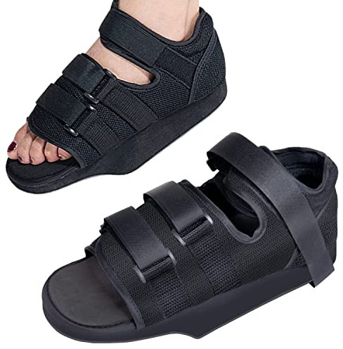 OrtoPrime Postoperationssko i justerbar talo - postkirurgisk sko - fotoperationsskor - ortopedisk sko - BILATERAL (storlek S (36–38)