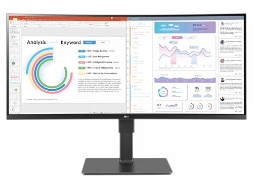 LG Curved LED-Monitor UltraWide 34BQ77QB-B - 86.72 cm (34) - 3440 x 1440 UWQHD