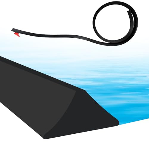 SLTAXAR 120CM Schwarz Selbstklebende Schwallschutzleiste Dusche Wassersperre Duschwasserstopper Duschschwelle für Nass Trocken Trennung