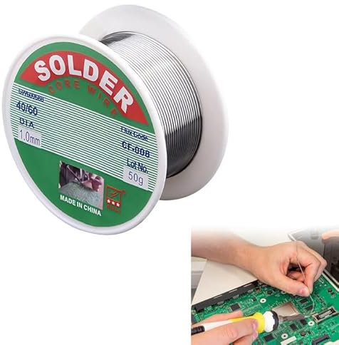 Lötzinn Bleihaltig Lötzinn Mit Blei Lötdraht Bleifreies Lötdraht Elektronik, Für Reparatur Heimwerken Von Elektrischen, Elektronischen Lötkomponenten (1.0mm,100g)