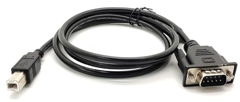 GXMRHWY USB B-Port Printing Port Male to DB9 Male RS232 Serial Cable DB9 to USB B-Type Data Transmission Cable Printer Adapter Cable 1Meter