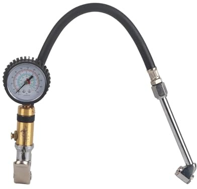 Reifenfüller Manometer, 1/4 Druckluft Reifendruckprüfer Luftdruckprüfer Reifendruckmesser Reifendruck Füllgerät Für Auto Fahrrad Lkw Motorrad 10–220 psi