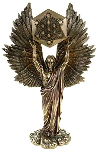 Veronese 708-7423 - Figura Decorativa de ángel, metatrón, Bronce