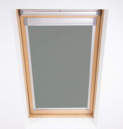 Blackout Roller Roof Blinds for DAKEA code M6A windows (Pewter)