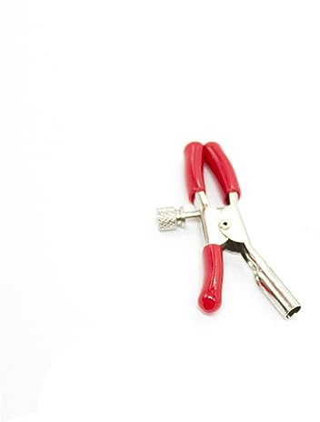 Adefeect SM Brustklemmen Sex Nippelklemmen Schamlippen Klammern,Klitoris Clip SM Bondage Erwachsene Sexspielzeug Einstellbar für Paare,1-Paar (rot)