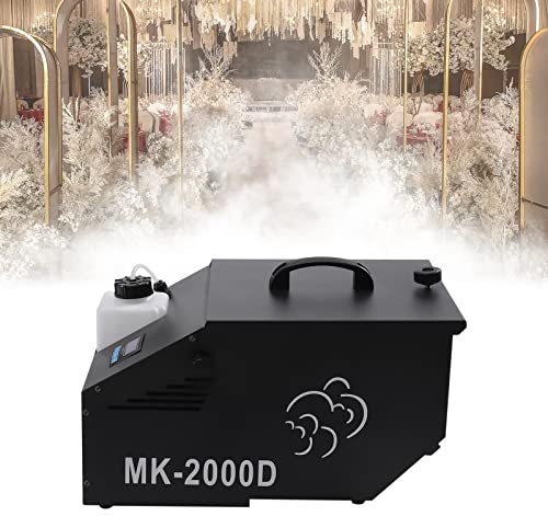 DMX Fog Machine à fumée Low Lying Smoke Machine 1200 W Machine à brouillard de sol avec télécommande sans fil 80-100 ㎡, 5000 CFM
