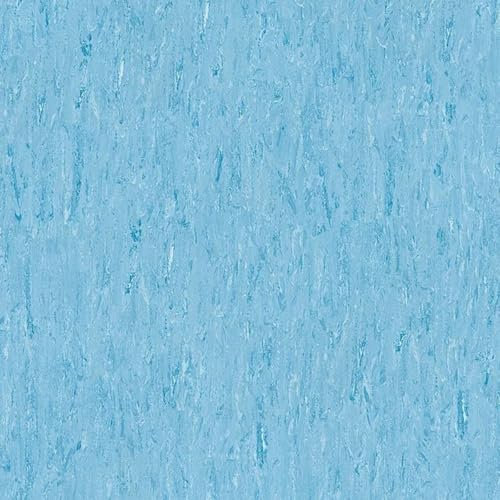 Glacier Blue Tile Effect Non-Slip Contract Commercial Heavy-Duty Flooring with 2.0mm Thickness, Waterproof Contract Commercial Vinyl Flooring -1m(3'3) X 2m(6'6)-2m²