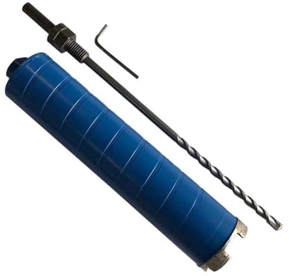 2-1/2 Dry Diamond Core Drill Bits for Brick and Block with 1/2 Shank Pilot Bit Adapter, 9.5 Drilling Depth, 5/8-11 Arbor