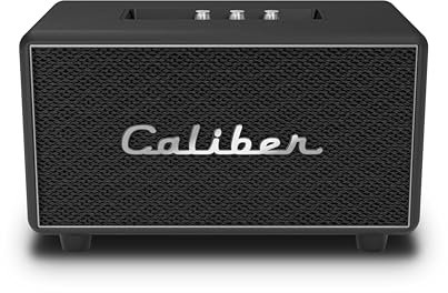 Caliber Bluetooth Lautsprecher - Retro Riley Lautsprecher - USB - 200 Watt - True Wireless Stereo - Equalizer - Schwarz mit Silber - Retro-Look