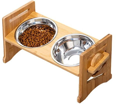 SVCEQZE Gamelle surélevée pour Chien | Support de gamelle réglable en Hauteur | Gamelle d'eau pour Manger et Boire à la Maison dans Le Jardin