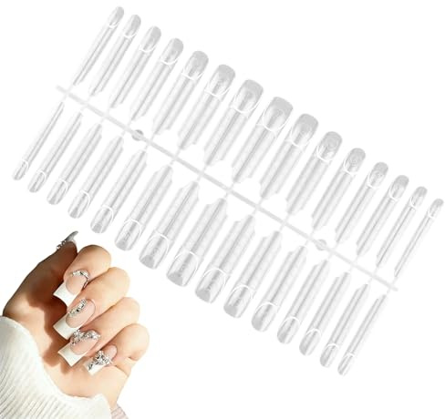 Formes à Ongles Outils de Manucure Salon Portables Double Extrémité | Moule d'Ongle Français de Style pour Domicile École et Cadeaux pour Femmes