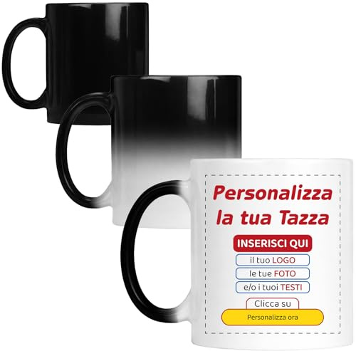 Gesar Tazza Personalizzata con Foto, Nome, Scritta e Disegno - Regali Personalizzati - Tazze colazione Personalizzate per Natale, Compleanno e Festa del Papà, Mamma - Personalizzabile (Cambio Colore)