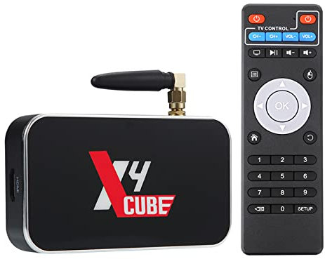 ZXNQ 4K HDR Ultra HD l'internet Boîte de télévision S905X4 Android 11 Solutions Streaming - 2.4G/5G WiFi Bluetooth 4.0 1000M,2+16GB