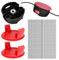 F016800431 - Línea de repuesto para desbrozadoras Bosch AFS 23 a 37, con cubierta de carrete F016F04841 y cabezal de corte F016F04839, 37 cm x 3,5 mm (50 líneas + 2 cubiertas + 1 cabeza)