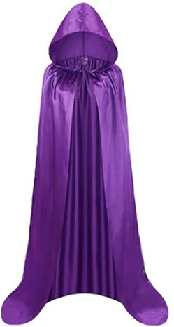 Deerul Capes d'halloween,Vampire Capes Cape à Capuche Cosplay Costume Halloween Carnaval Party Déguisement（Violette,150cm）