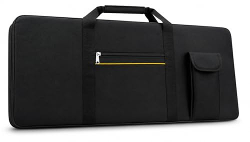 Custodia tastiera 61 tasti, tessuto Oxford 420D, borsa per pianoforte professionale a doppia tasca, borsa impermeabile organo elettronico portatile, Custodia imbottita, Copertura Tastiera Pianoforte