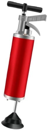 perfk Sturalavandini per WC, potenti sturalavandini manuali, sturalavandino, aria ad alta pressione per scarico a pavimento del lavandino del bagno, Rosso