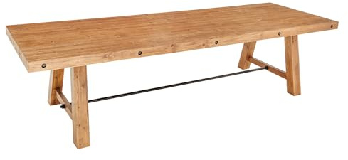 Riess Ambiente Massiver Esstisch FINCA 300cm Vintage braun recyceltes Pinienholz Esszimmertisch Küchentisch Holztisch Konferenztisch Tisch