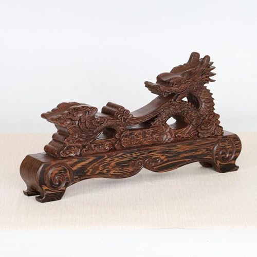 MYSXSWHL Support d'épée de Dragon sculpté à la Main,Support d'épée en Bois wengé Marron,Support d'épée de samouraï Katana bokken Wakizashi Tanto,présentoirs d'armes de Table,présentoirs d'artisanat-L