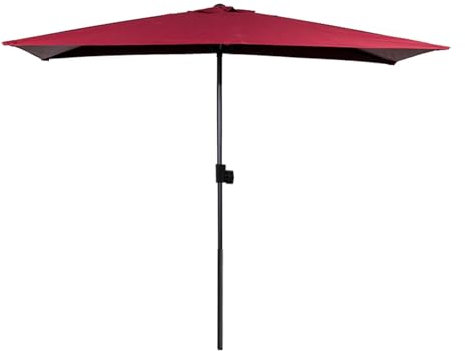 Ombrellone da esterno con 5 stecche per parete, balcone, altezza regolabile, ombrellone per giardino, mercato, base non inclusa